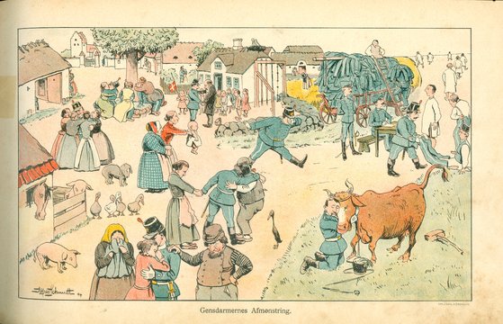 Farvel til de blå gendarmer, 1894