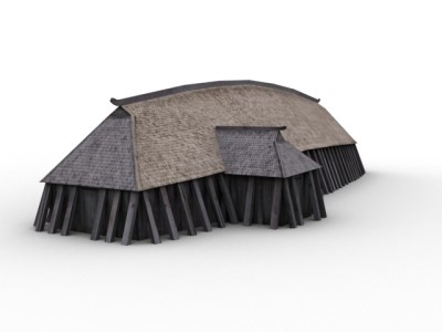 3D-model af trelleborghus