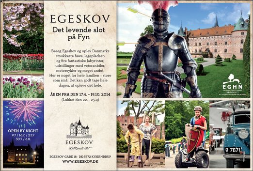 Egeskov Annonce i 'Eventyret Fyn', 2014