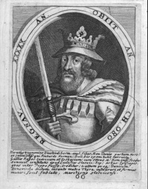 Kobberstik af Harald Blåtand