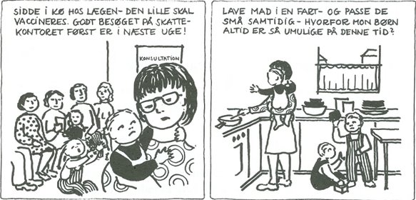 Tegneserie fra Kvinde kend din krop, 1975