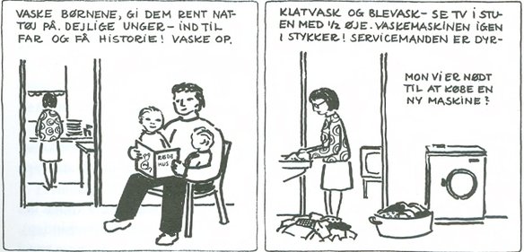 Tegneserie fra Kvinde kend din krop, 1975