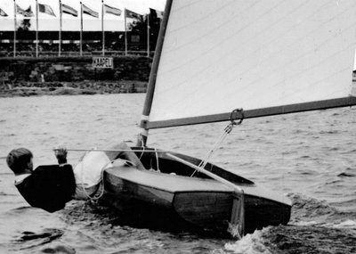 Paul Elvstrøm ved OL i Helsinki i 1952.