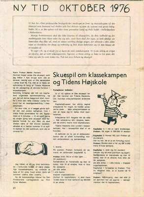 Teaterstykke fra den proletariske friskole, 1976
