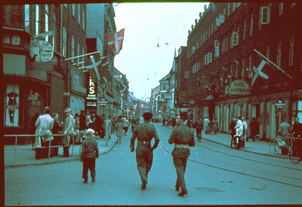 Søndergade set fra Sønder Allé (Reginakrydset) mod Østergade