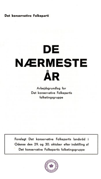 Det Konservative Folkepartis partiprogram fra 1966