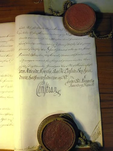 Den orginale fundants for Roskilde adelige Jonfrukloster, 1699