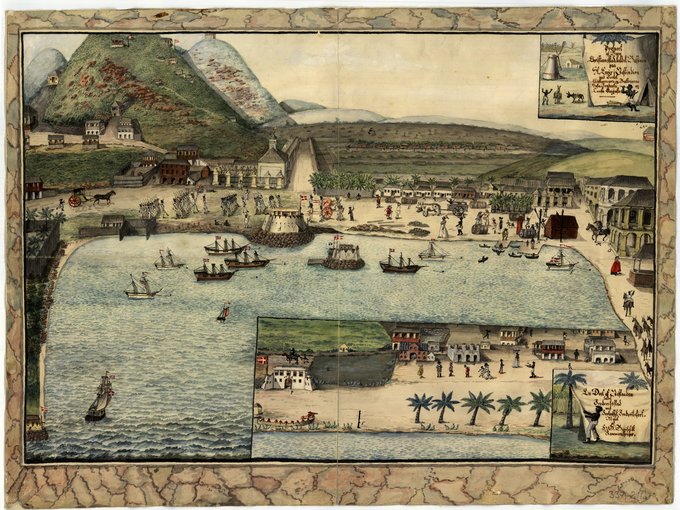 Havnepladsen i Christiansted i 1815.