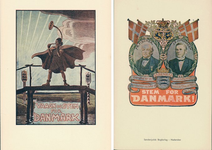 Valgplakter fra folkeafstemningen i 1920
