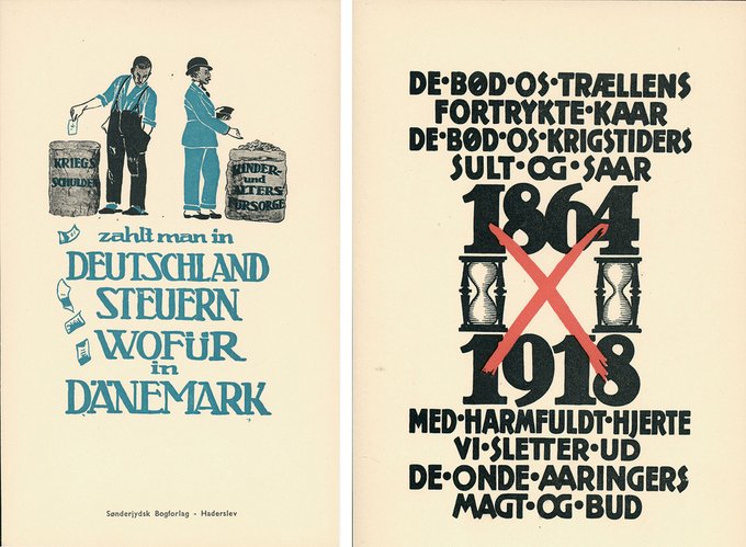 Valgplakter fra folkeafstemningen i 1920