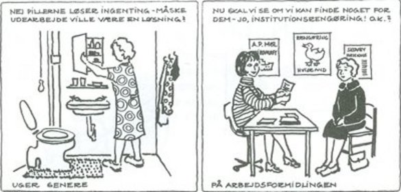 Tegneserie fra Kvinde kend din krop, 1975