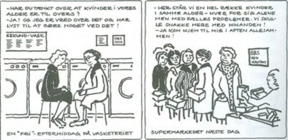 Tegneserie fra Kvinde kend din krop, 1975