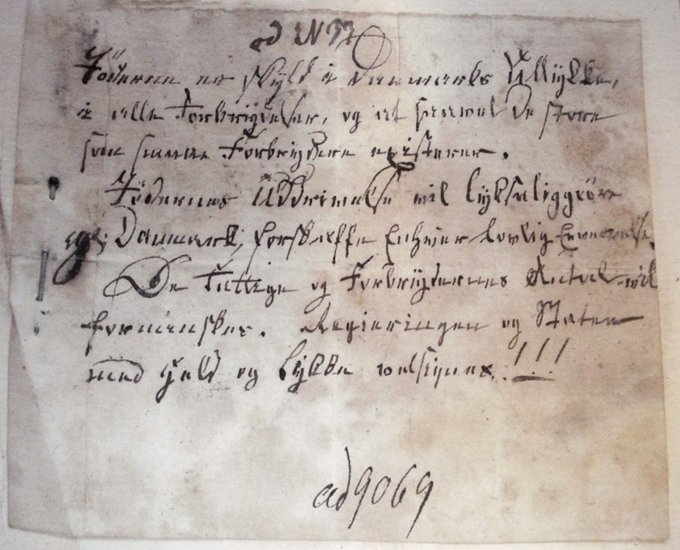 Plakat opsat på Børsen i København den 3. september 1819