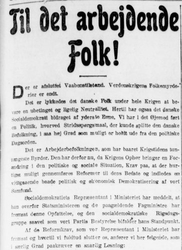 Udklip af artiklen i Social-Demokraten