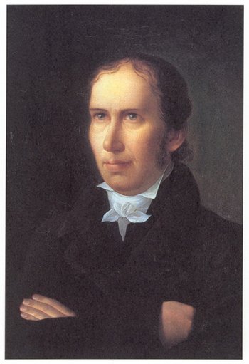 Portræt af N.F.S. Grundtvig, malet af C.F. Christensen (1805-1883) i 1820