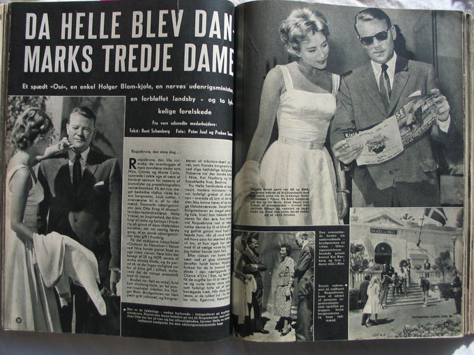 Artikel i Se og Hør om Jens Otto Krag og Helle Virkners bryllup 