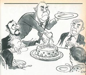 Pensionskage illustreret