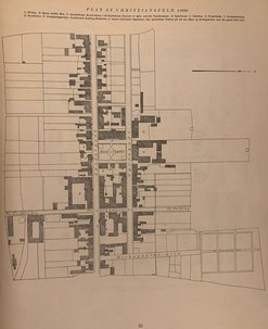 Byplan over Christiansfeld fra 1922