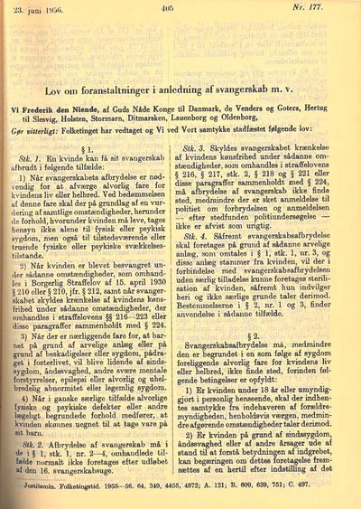 Abortloven 1956
