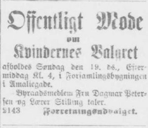 Udklip fra Demokraten den 18. marts 1911