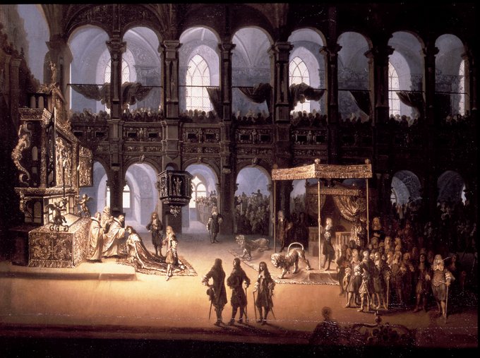 Christian 5.s salving i Frederiksborg Slotskirke den 7. juni 1671