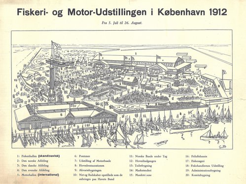 Kort over udstillingsområdet