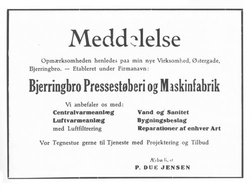 Avisannonce fra 1944