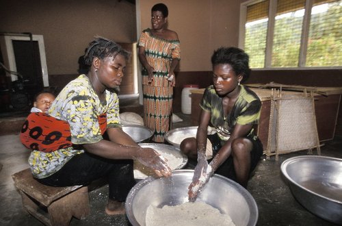 Kollektivt produktionscenter for kvinder i Ghana