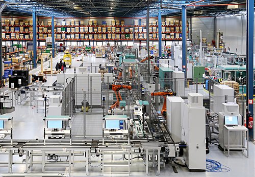 Moderne Grundfos fabrik i Frankrig