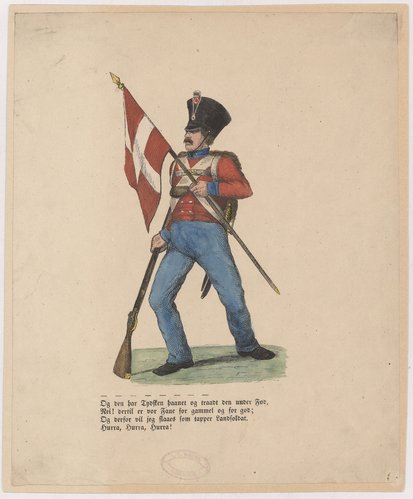 Landsoldat med Dannebrog