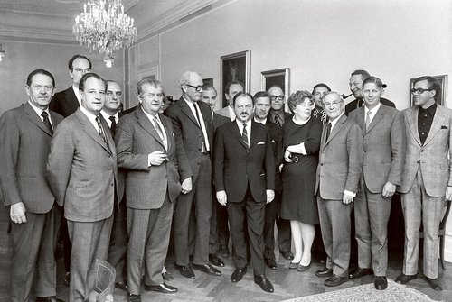 Ministeriet Anker Jørgensen I samlet i Statsministeriet den 6. oktober 1972