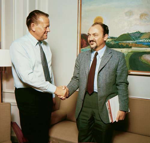 Jens Otto Krag og Anker Jørgensen