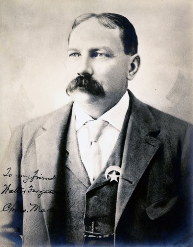 Chris Madsen som US Marshal, cirka 1892.
