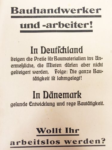 Bauhandwerker und –Arbeiter!