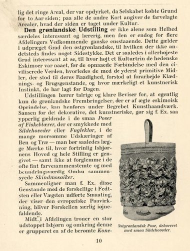 Side 10 i Andreas Bruuns ilustrerede vejledning over dansk koloniudstilling.