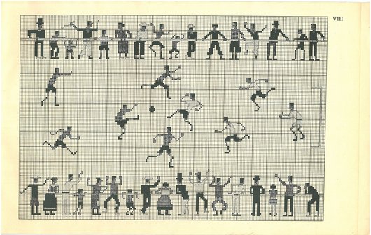 Diagram til et fodboldtæppe