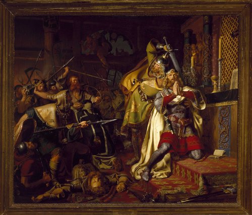 Drabet på Knud den Hellige i Sct. Albani Kirke i Odense i 1086