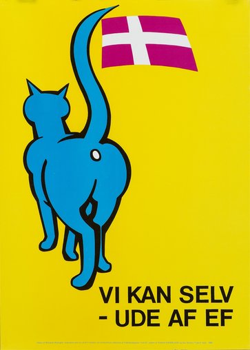 Plakat: Vi kan selv - ud af EF, 1982