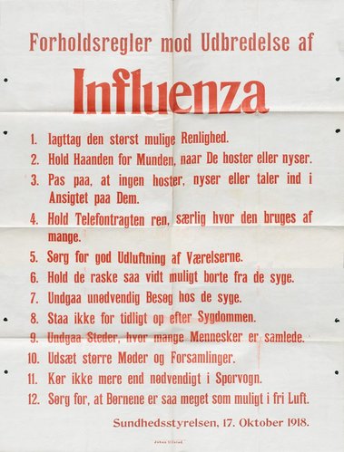 Plakat fra sundhedsstyrelsen