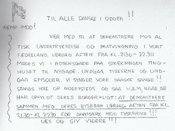 Illegal løbeseddel