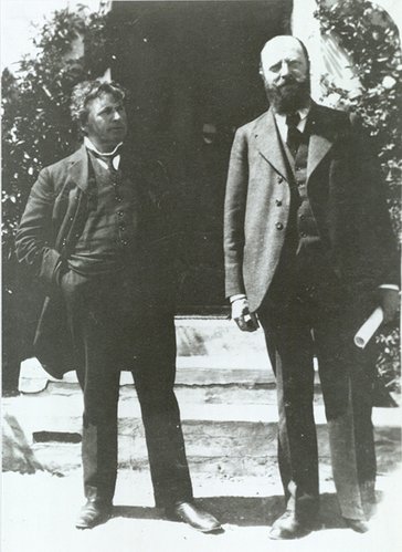 Jeppe Aakjær og Thorvald Stauning