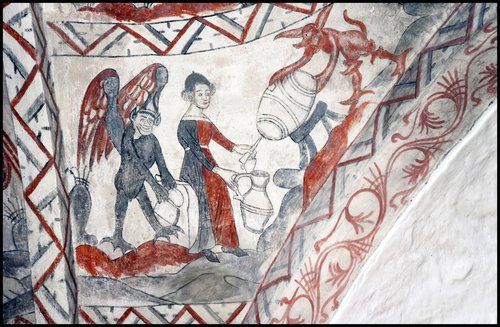 Kalkmaleri fra Tuse kirke