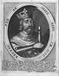 Kobberstik fra 1685 af Knud den Store