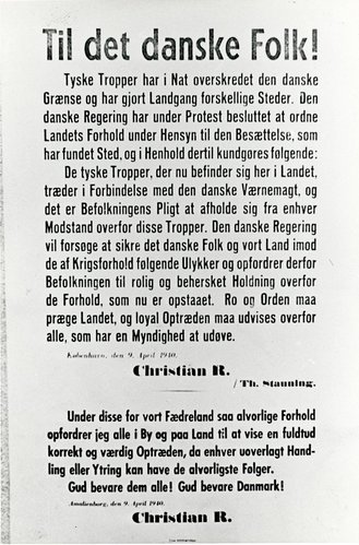 plakat af proklamationen