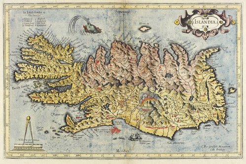 Kort over Island