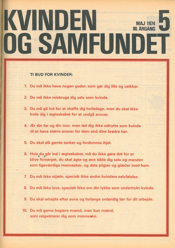 Tidsskriftet Kvinden og Samfundet