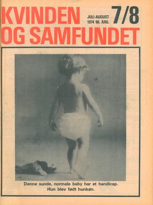Forsiden af juli-august udgave an Kvinden og Samfundet
