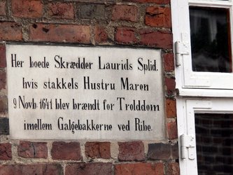 Mideplade i Ribe for Maren Splids