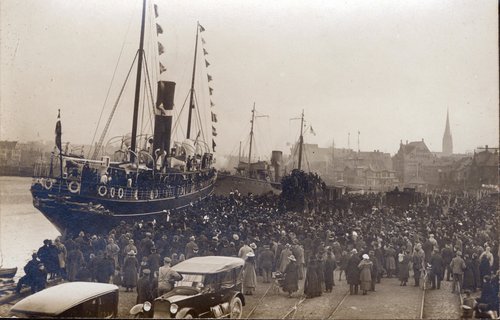 Skibet Freja i Flensborg havn