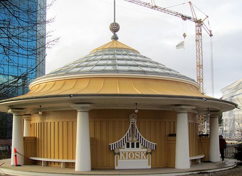Politikens Pavillon fra Landsudstillingen i Den Gamle By